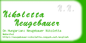 nikoletta neugebauer business card